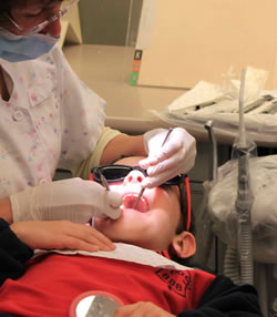 Boy In Chair - Dental treatment